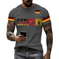 thumbnail image 4 of Women's Germany Football Graphic T-Shirt, Men's Soccer Graphic T-Shirt, Casual Short Sleeve Sports Top for Workout for Soccer Tournament 2026 Dark Gray Size: L, 4 of 4