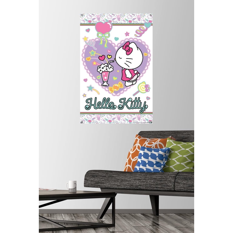 Hello Kitty: 21 Sugar Rush – Heart Wall Poster with Pushpins