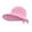 Purple Pink, variant on CIENVNSTG Casual Breathable Outdoor Headwear for Women Wide Brim Sun Shield Convertible Zip Off Detachable Empty Top Ponytail Sun Visor Hat for Daily Beach Cycling Activities Gray