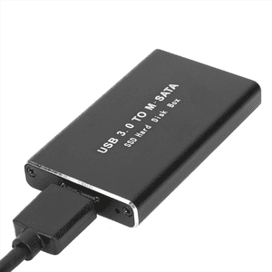 2X MSATA Aux USB 3.0 SSD Adaptateur de boîtier de stockage externe de disque dur pour 30X50mm 30X30mm MSATA SSD