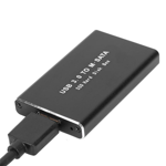 2X MSATA Aux USB 3.0 SSD Adaptateur de boîtier de stockage externe de disque dur pour 30X50mm 30X30mm MSATA SSD