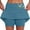 Sky Blue, variant on XIYON Skirts For Women Ladies Mid Rise Culottes With Pockets Athleisure Two New Short Skirts