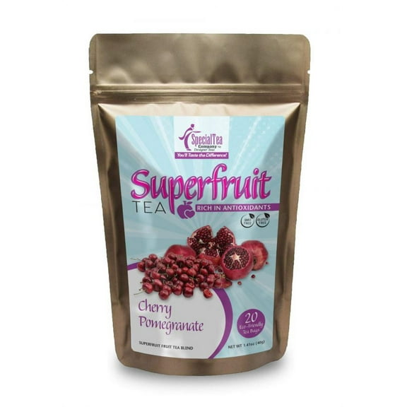 Special Tea Cherry Pomegrante Fruit Tea Blend, 20 Tea Bags
