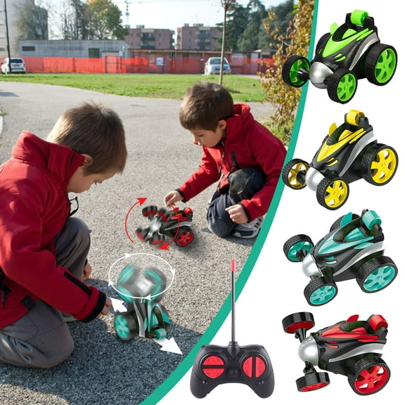 LEFTHIGH Toys RC Cars Stunt Car, 4WD 2.4GHz Double Sided Rotating 360 Flip Vehicles, Drift High-Speed Off-Road Stunt Truck Toys Birthday Gifts