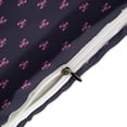 thumbnail image 4 of 3 Pcs Soft Bedding Set, Includes 1 Duvet Cover with Zipper And 2 Pillow Shams,Navy And Pink Lobsters Pattern King(102"×90"), 4 of 8