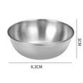 thumbnail image 3 of Bol à Épices Couleur Unie Bol à Trempette en Acier Inoxydable Robuste Mini Assiette Apéritif pour Restaurant, 3 of 12