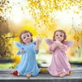 thumbnail image 6 of 2X Little Angel Statue Ornaments Clearance! Set of 2 Cherubs Angels Resin Garden Statue Figurine Indoor Outdoor Home Garden Decoration Adorable Angel Sculpture Memorial Statue, 6 of 9