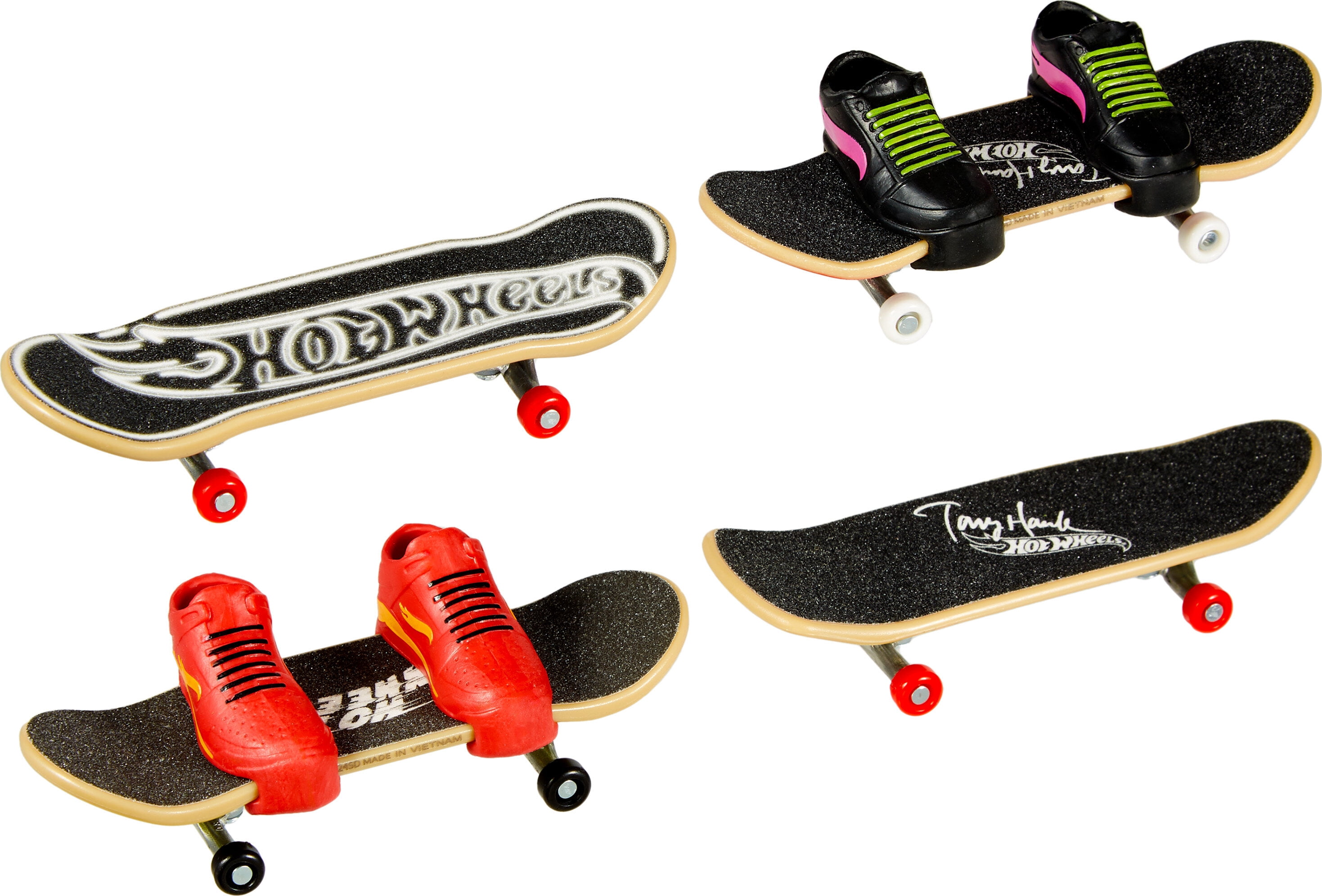 Hot Wheels Skate Tony Hawk Fingerboards & Skate Shoes Multipack (Styles May Vary)