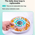 thumbnail image 3 of Automatic Pill Dispenser for Elderly with Alarm, 28-Day Electronic Locked Pill Box, Sound&Light Reminders,1 x Automatic Pill Dispenser,White, 3 of 9