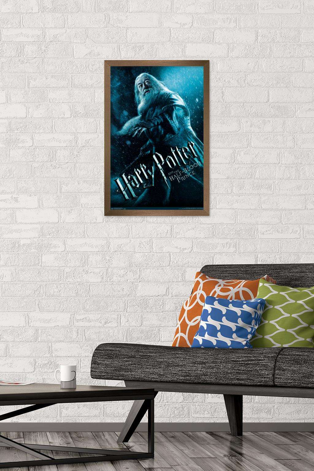 Harry Potter and the Half-Blood Prince - Dumbledore One Sheet Wall Poster, 14.725" x 22.375", Framed