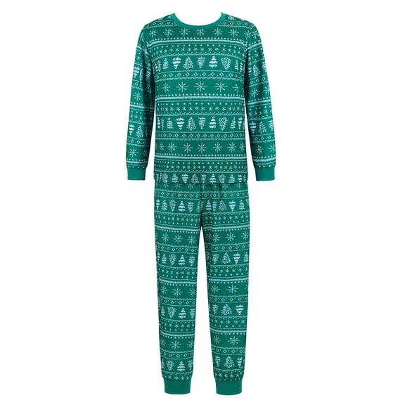 Christmas Pajamas Set Couple Pajamas Matching Christmas Pjs Long Sleeve Green