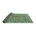 thumbnail image 2 of Ahgly Company Indoor Square Persian Turquoise Blue Traditional Area Rugs, 6' Square, 2 of 4
