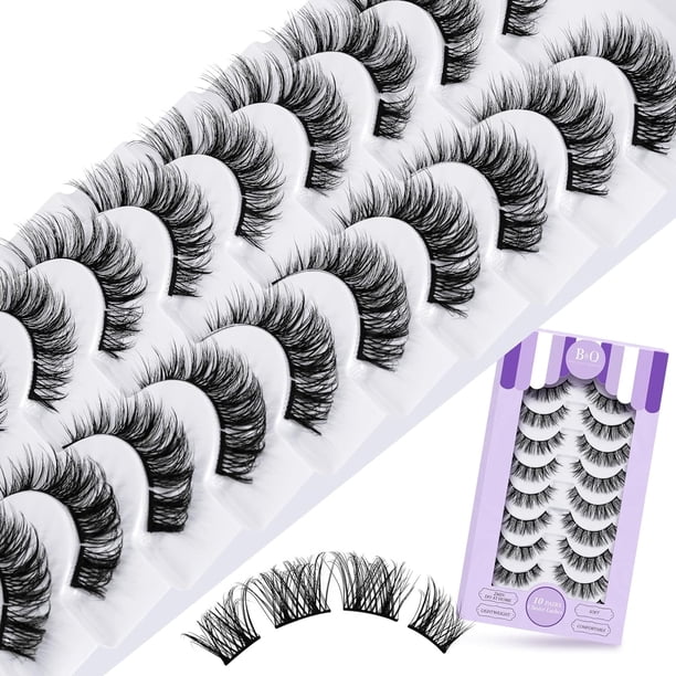 B&Qaugen Easy Fan Volume Lashes C-0.03-9 B&Qaugen Easy Fan Lashes 0.03 Extensiones de pestañas C Curl Mega Lash Extension Negro mate B&Q Easy Volume Fan Lashes 9 a 25 mm (C-0.03,9 mm)