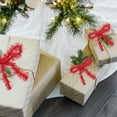 thumbnail image 4 of WRITWAA Tinsel Garland Snowflake Decorations Red Plastic Christmas Party Ribbon 2 Rolls 1.5m, 4 of 8