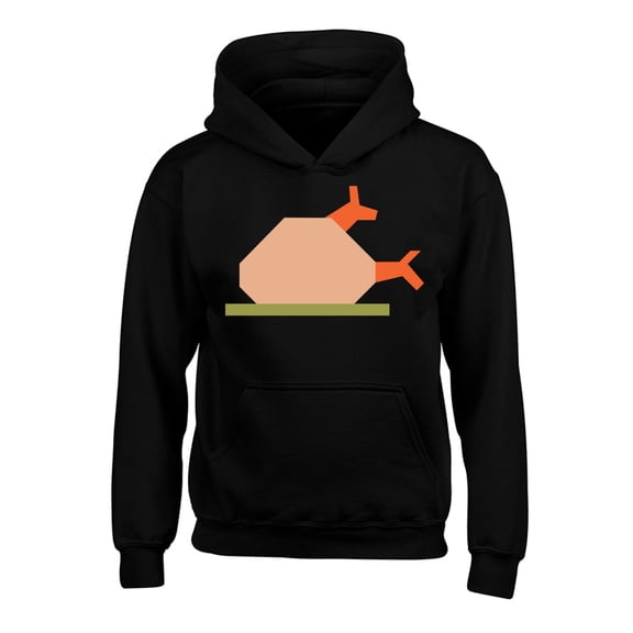 Awkward Styles Thanksgiving Hoodies for Kids Turkey Dinner Hooded Youth Sweatshirt