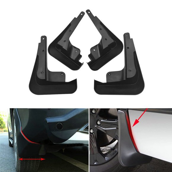 Black front and rear splash guards are suitable for the 2022-2024 for Honda for Civic hatchback-
