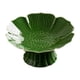 thumbnail image 2 of Cuenco decorativo Macarena verde oscuro con base, 2 of 8