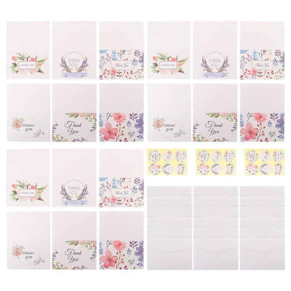 3 Packs de Cartes-Cadeaux de Remerciement Enveloppe Cartes de Bénédiction avec Enveloppe