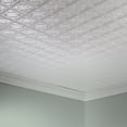 thumbnail image 2 of FASÄDE Traditional Style/Pattern 4 Decorative Vinyl 2ft x 4ft Glue Up Ceiling Panel in Gloss White (5 Pack), 2 of 5