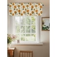 thumbnail image 2 of Curtain Valance for Windows,Watercolor Sunflower Green Plant Kitchen Valances Rod Pocket Short Curtains,Blossom Floral Vintage Linen Window Treatment Panel for Bedroom Living Room Bathroom 54"x18", 2 of 9