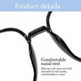 thumbnail image 4 of Office Portable PC Men Women Optical Spectacle Eyeglass Eye Protection Square Eyeglasses Frame Eyewear Anti-Blue Light Glasses Computer Goggles BLACK, 4 of 8