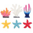 thumbnail image 1 of Shisuyan Résine Corail Couleur Assortie 6 Pcs 2.4X1.6X0.8In, 1 of 9