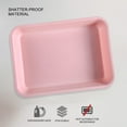thumbnail image 3 of Rectangular plastic Dessert/Salad Dishes, Ultralight Durable Plates for Fruit, Snacks, 3 of 5