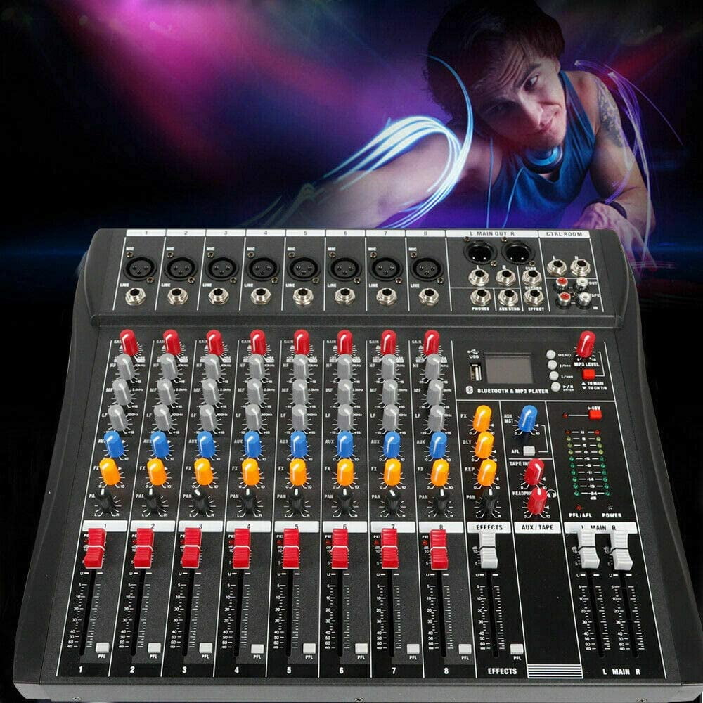 YYBUSHER Professional 12 Channels Sound Board Mixer & Reviews