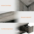 thumbnail image 3 of Wood LED Coffee Table  for Living Room, Rustic Gray, 3 of 6
