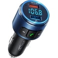 thumbnail image 1 of Bluetooth Car Adapter - Octeso FM Bluetooth Transmitter Car/Music Player/Car Kit for 48W PD&QC3.0 Quick Charge, Hands-Free Calls, Hi-Fi Music, Siri G, 1 of 5