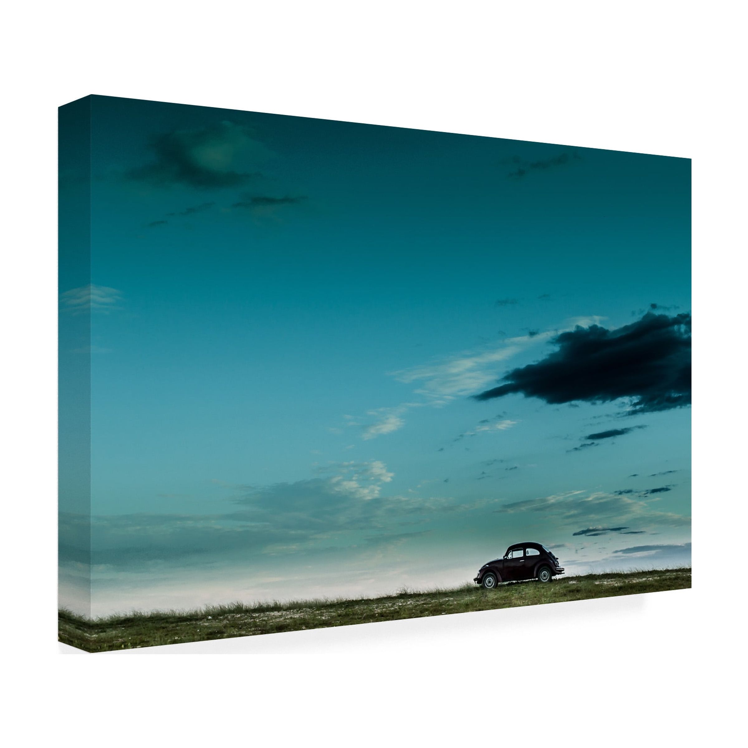 Camilo Otero 'The Red Vw Beetle' Canvas Art