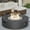 Black, variant on VENTOPYR 41-inch Round Outdoor Propane Fire Pit Table with Fire Glass