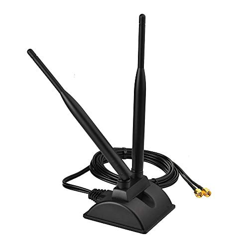 Dual Band WiFi 2.4GHz 5GHz Magnetic RP SMA Antenna for Wireless Mini PCI Express 