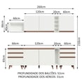 thumbnail image 3 of Cocina Integral Completa Modular Madesa Reims 260cm BB 06, 3 of 5