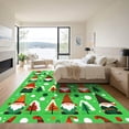 thumbnail image 3 of ODIKA 8'x10' Machine Washable Non-Slip Area Rug, Scandinavian Bright Green High Traffic Rug, Green, 1024947, 3 of 7
