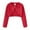 Red, variant on GYRATEDREAM Girls' Long Sleeve Knitted Bolero Cardigan Kids Button Closure Shrug Dress Sweaters Cropped Jacket Cover Up Tops