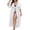 Z-White272, variant on JIAYUE Women's Swimwear Cover-Ups Half Sleeve V Neck Hollow Lace Up Plus Size Pleated Solid Color Ankle Length Bathing Suit Cover Up Dresses