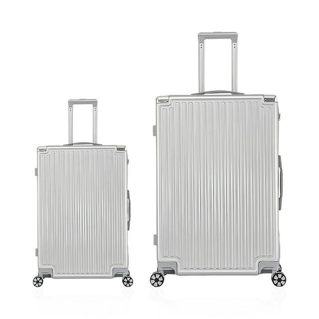 WINGOMART 2-Piece Luggage Set Lightweight Durable PC+ABS Hardside Luggage, Double Spinner Wheels, TSA Lock - 20in & 28in