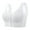 White, variant on No Sagging Front Snap Fastening Bra for Older Women Breathable Supportive No Underwire Push Up Underwear Brassiere