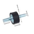 thumbnail image 4 of 4pcs Rubber Mount,M8 30x15 Air Compressor Pump Anti Vibration Rubber Mount Shock Damper,Rubber Damping Vibration Control Shock Reduction, 4 of 4