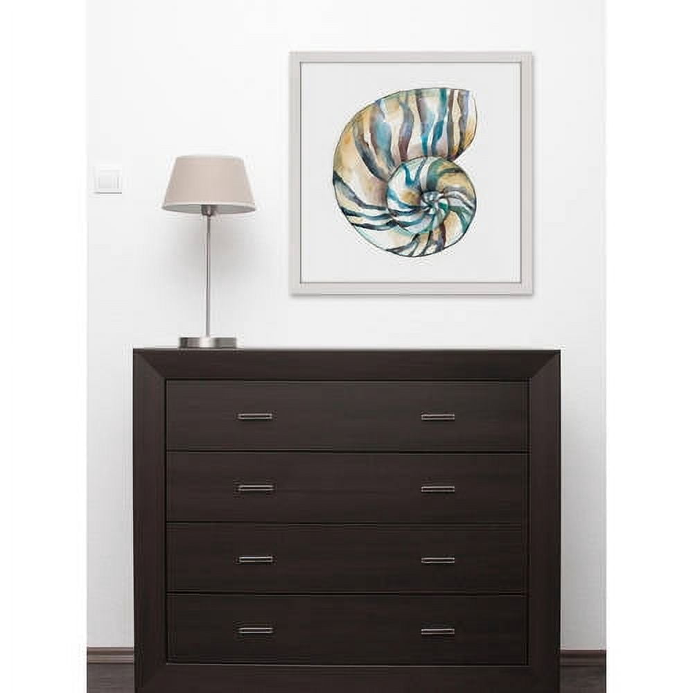 "Aquarelle Shells II" Framed Painting Print