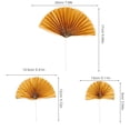 thumbnail image 2 of GOOHOCHY WORGEOUS 15 Pcs Fan Shaped Cupcake Topper Gold Palm Leaves Decorations Elder Golden, 2 of 8