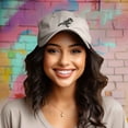 thumbnail image 3 of Dalix Fossil Embroidered Dinosaur T Rex Cotton Dad Hat Baseball Cap Adjustable Mens in Beige, 3 of 5