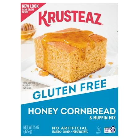 Krusteaz Gluten Free Honey Cornbread Mix, 15 oz Box