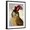 Black Frame, variant on Art.com Owl with Top Hat Art Print by Fab Funky, Black Frame Wall Art, 17" x 21"