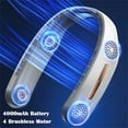 thumbnail image 6 of Portable Neck Fan Bladeless Hanging Mini Fan Mobile Air Conditioner Cooler Wearable Foldable Neck Cooling USB Fan 4000mah, 6 of 8