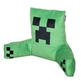 thumbnail image 4 of Minecraft: Relax Pillow - Creeper - Character Lounge Cushion, Armrests, Phone Pocket, Soft-Comfortable Game Theme Decor, 27.6 x 15.7 x 19.7", Licensed, 4 of 6