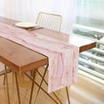 thumbnail image 7 of GZHJMY Pink Marble Table Runner Machine Washable Polyester Table Runner Rectangle Reversible Dresser Scarves Table Decor 13 x 70 Inch, 7 of 7