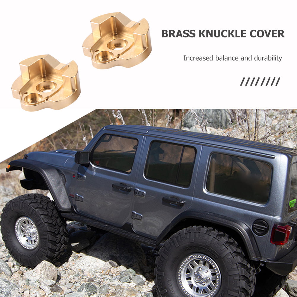 2pcs Copper Counterweight Front Rear Cup Cover for Axial Capra 1.9 SCX10III *DC 