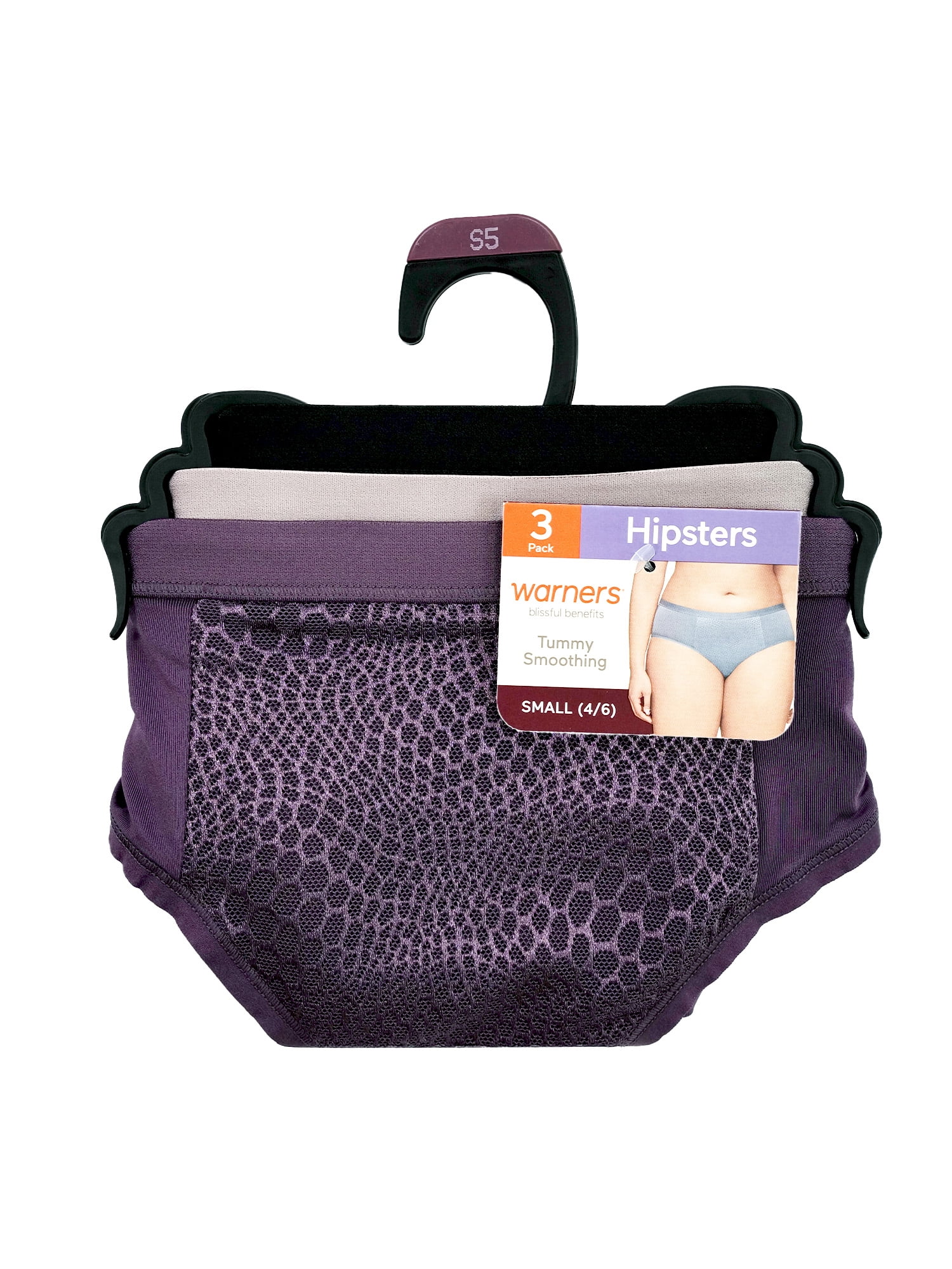 Warners®Blissful Benefits Women's Tummy Smoothing Hipster 3-Pack , Sizes S-3XL